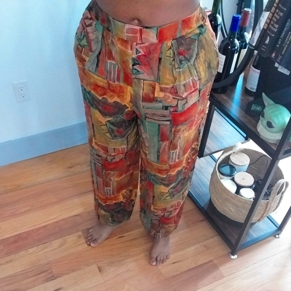 "Living  color" pants